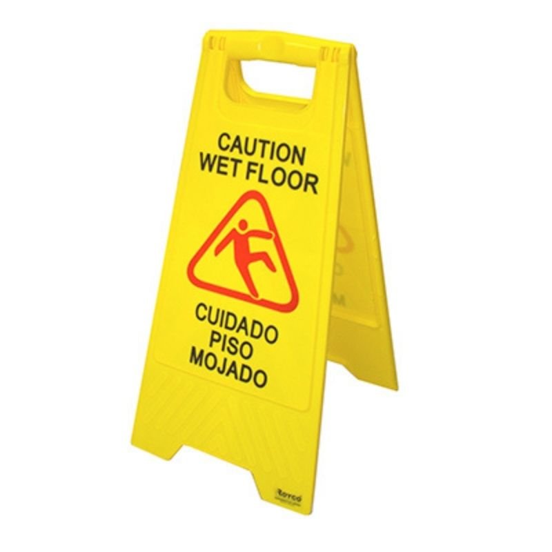 Señal Cuidado Piso Mojado PVC