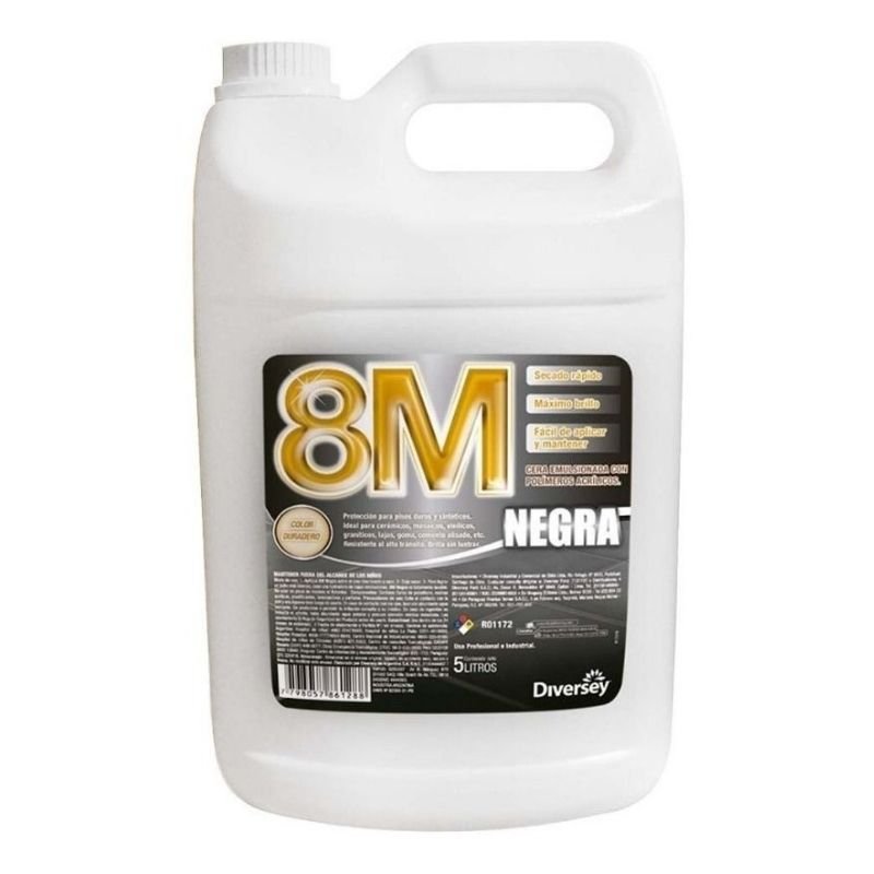 8M Cera Negra x 5 lts.