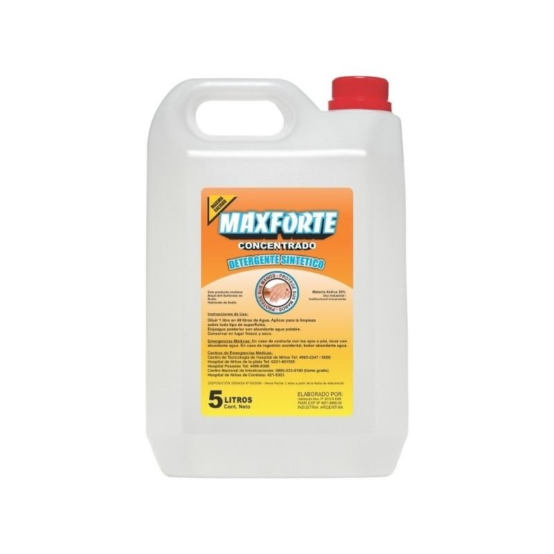 Max forte detergente x5lts.