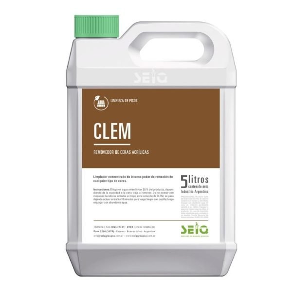 seiq clem x 5 lts REMOVEDOR DE CERAS