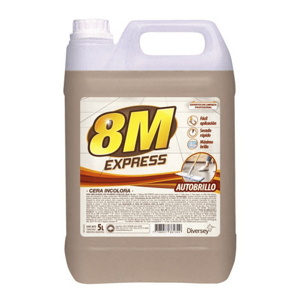 8M Cera Acrilica EXPRESS Incolora x 5 Lts