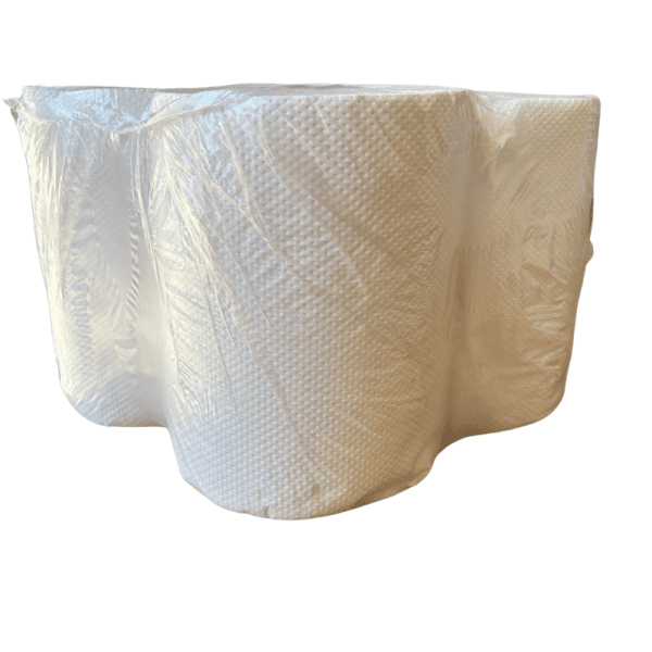 Toalla en rollo blanca polar hoja simple x 200 mts 