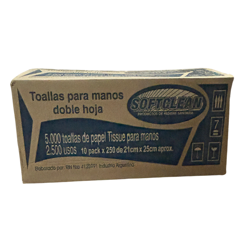 Toalla Interc. Bca D/H 10×250 HJ