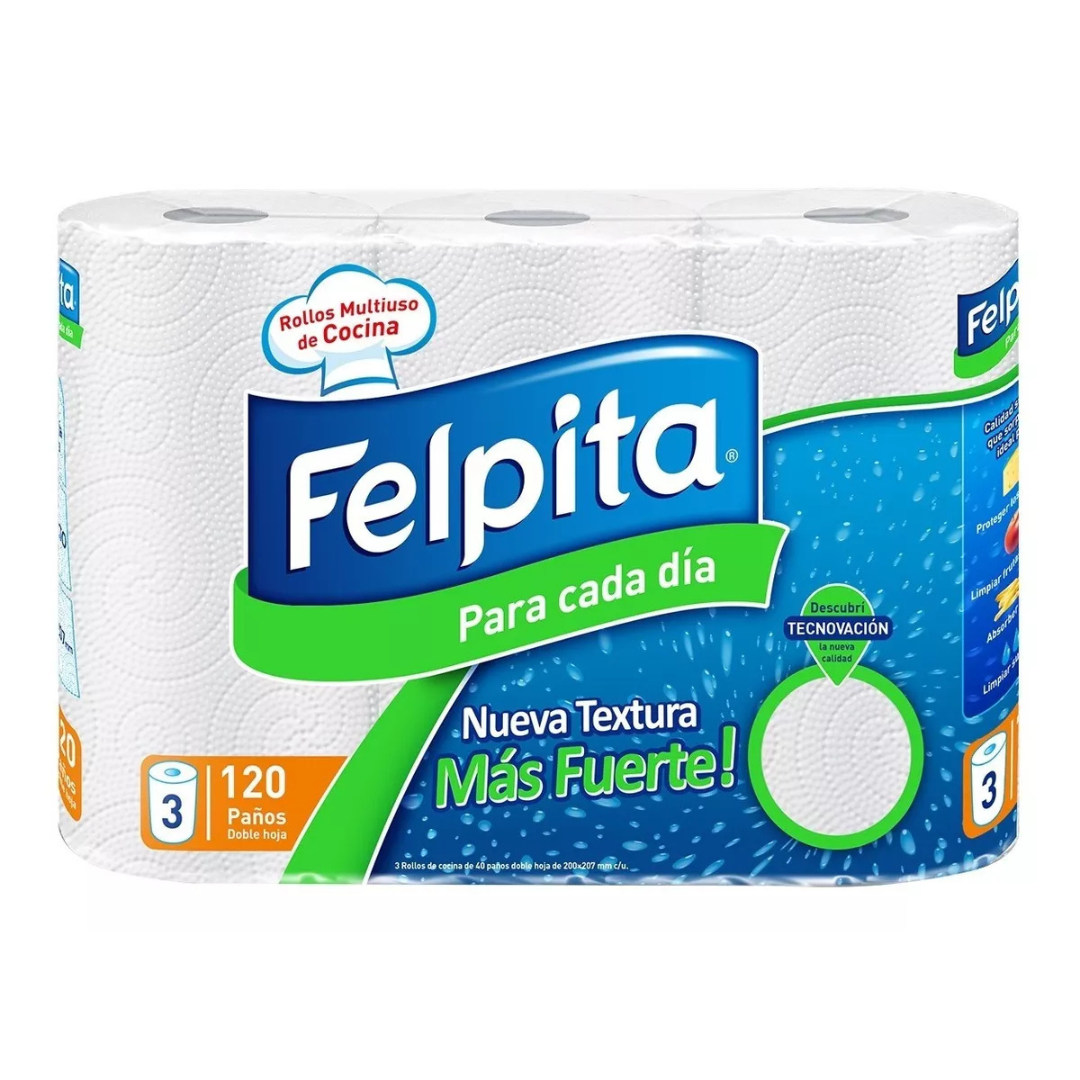 Rollo Cocina Felpita 40 paños x 30rollos